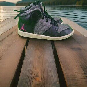 ✅Kids 2Y Jordan 1 Flight 4 Prem GP Hi Top Basketball Shoes Youth 828246-019